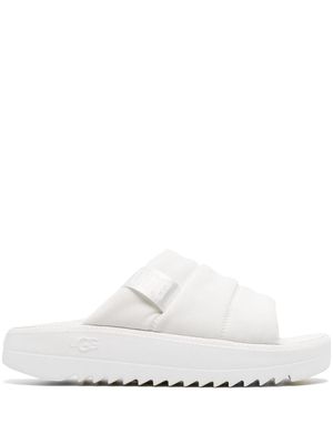 UGG Maxxer quilted slides - White