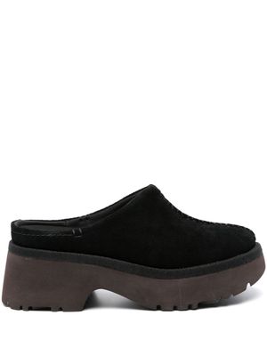 UGG New Heights 50mm suede clogs - BLK BLACK