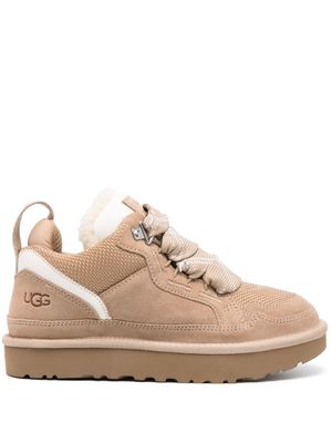 UGG oversized-tongue lace-up sneakers - Neutrals