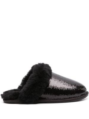 UGG Scuffette II sequin-embellished slippers - Black