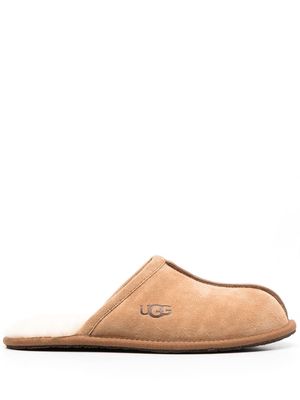 UGG shearling-lined suede slippers - Brown