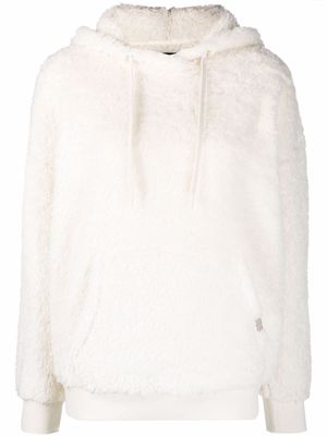 UGG shearling long-sleeve hoodie - White