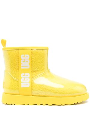 UGG side-logo laminated boots - Yellow