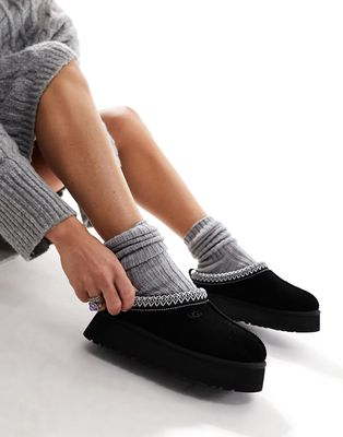 UGG Tazz shearling lined platform shoes in black