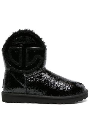 UGG x Telfar logo-patch leather boots - Black