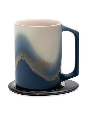 Ui Mug Artist Self-Heating Ceramic Mug & Charger Set - Artic Blue