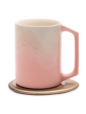 Ui Mug Artist Self-Heating Ceramic Mug & Charger Set - Fucsia