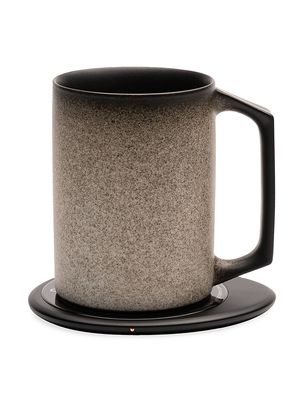 Ui Mug Artist Self-Heating Ceramic Mug & Charger Set - Iron Noir