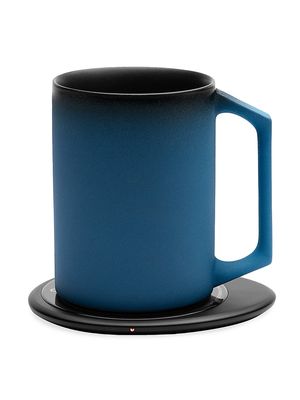 Ui Mug Artist Self-Heating Ceramic Mug & Charger Set - Midnight Blue