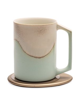 Ui Mug Artist Self-Heating Ceramic Mug & Charger Set - Mint Glacier