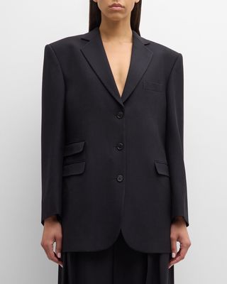 Ule Single-Breasted Blazer Jacket