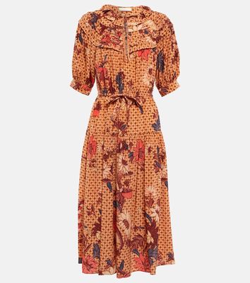 Ulla Johnson Adette printed silk crêpe de chine midi dress