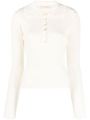 Ulla Johnson Alabaster fine-ribbed jumper - Neutrals