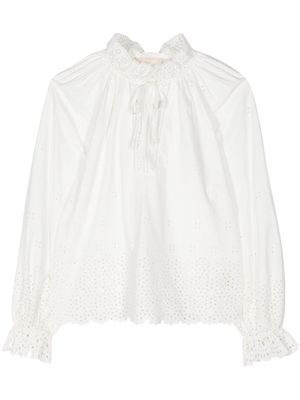 Ulla Johnson Alora eyelet-lace blouse - White