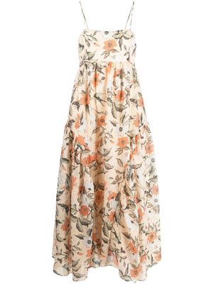 Ulla Johnson Astrid floral print maxi dress - Neutrals