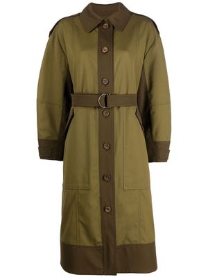 Ulla Johnson belted trench coat - Green
