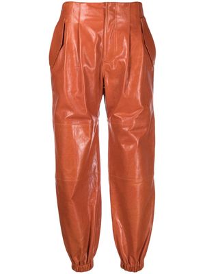 Ulla Johnson Cyrus leather trousers - Orange
