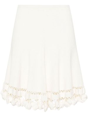 Ulla Johnson Danica ribbed-knit short skirt - White