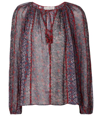 Ulla Johnson Deetra floral silk blouse