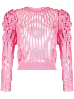 Ulla Johnson Delaney open-knit jumper - Pink