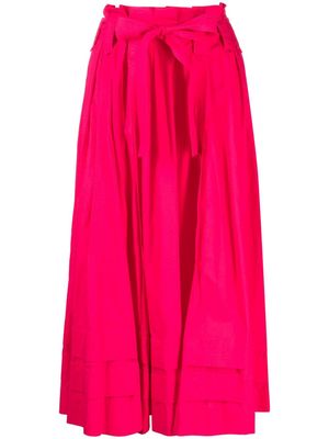 Ulla Johnson Dylan cotton poplin midi skirt - Pink