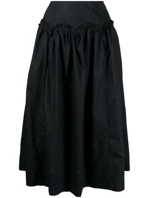 Ulla Johnson Emmy cotton midi skirt - Black