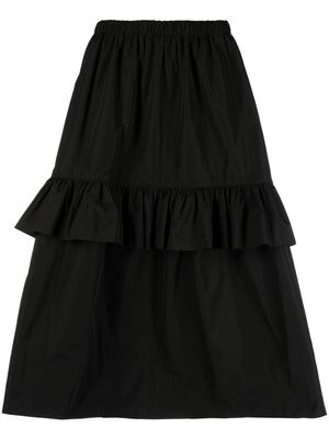 Ulla Johnson Greta ruffle midi skirt - Black