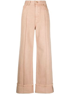 Ulla Johnson high-rise wide-leg trousers - Pink