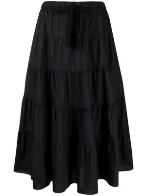 Ulla Johnson high-waisted tiered skirt - Black