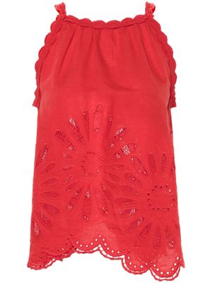 Ulla Johnson Jolie sleeveless blouse - Red