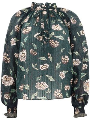 Ulla Johnson Kaitlyn floral-print blouse - Green
