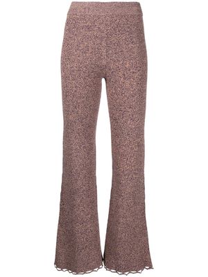 Ulla Johnson knitted flared trousers - Multicolour