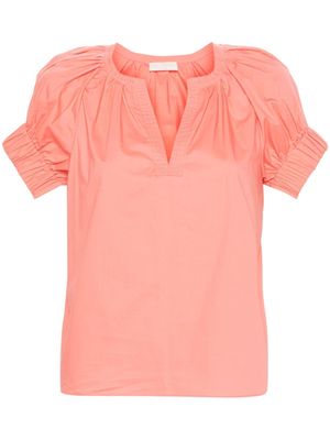 Ulla Johnson Naomi pleat-detail blouse - Orange