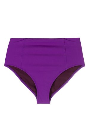 Ulla Johnson plain high-waist bikini bottoms - Purple