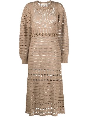 Ulla Johnson Prisha knitted midi dress - Neutrals