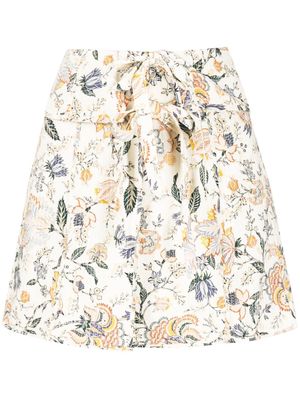Ulla Johnson quilted silk miniskirt - Neutrals