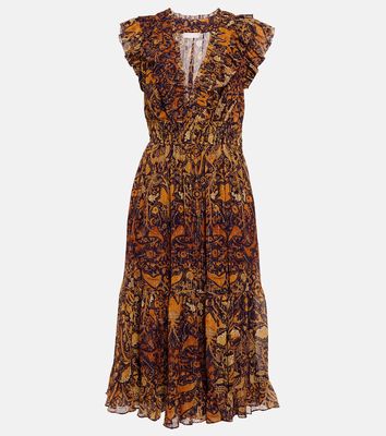 Ulla Johnson Samara printed chiffon midi dress