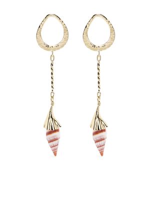 Ulla Johnson Spiral Shell earrings - Gold