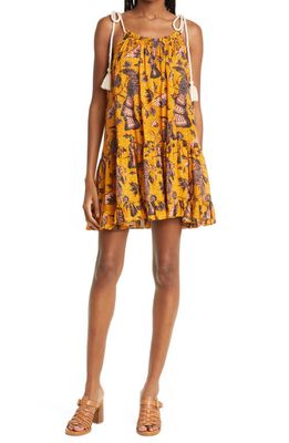 Ulla Johnson Trula Paisley Cotton Blend Cover-Up Dress in Solar