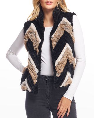 Ultra Knitted Faux Fur Vest