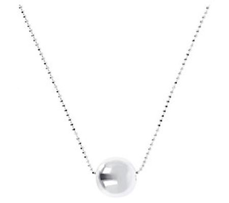 UltraFine Silver 12mm Sliding Bead Necklace