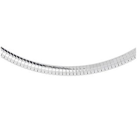 UltraFine Silver 18" Omega Necklace, 25.5g