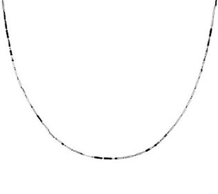 UltraFine Silver 18" Polished Bar Link Necklace 4.7g