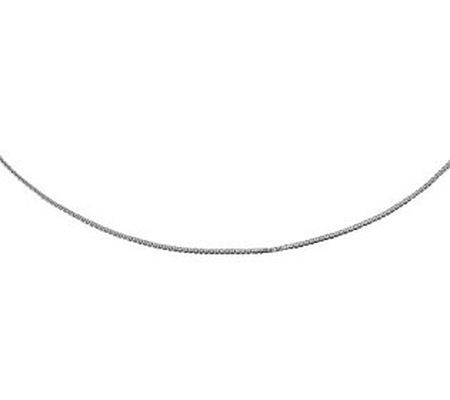 UltraFine Silver 20" Fine Polished Box Chain Ne cklace 2.9g