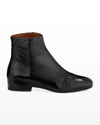 Ulyssa Leather Low-Heel Boot