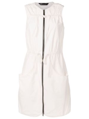Uma | Raquel Davidowicz Almeirao drawstring zipped dress - White
