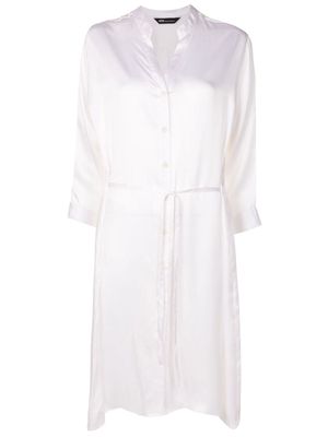 Uma | Raquel Davidowicz Apricot silk shirt dress - White