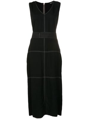 Uma | Raquel Davidowicz Azeitona contrast-stitch dress - Black