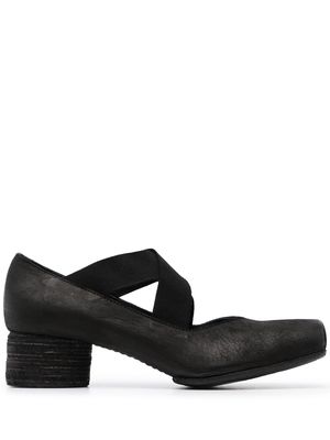 Uma Wang 25mm square-toe ballerina shoes - Black