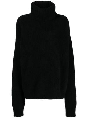Uma Wang brushed ribbed-knit jumper - Black